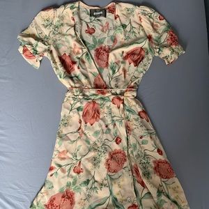 Reformation Floral Wrap Dress